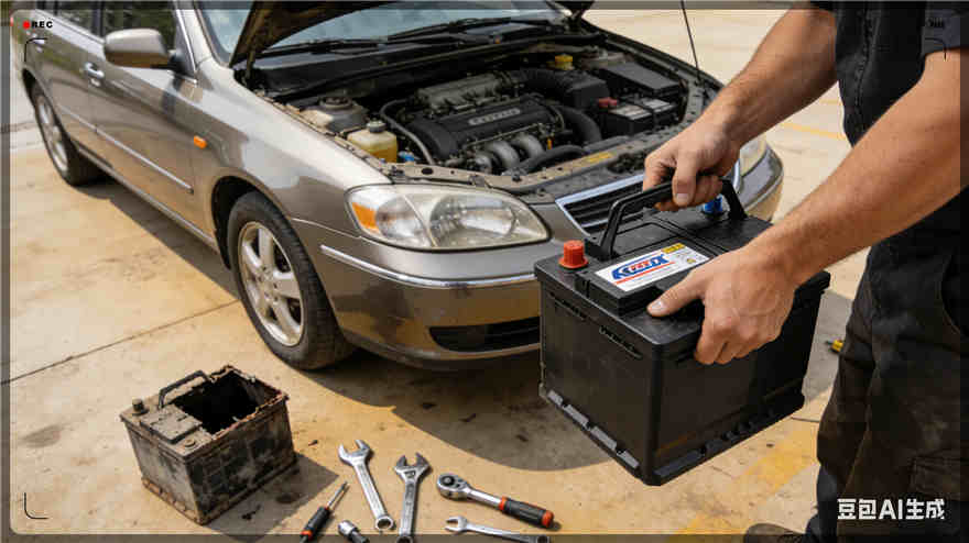 南雄汽车换电瓶电话【案例】